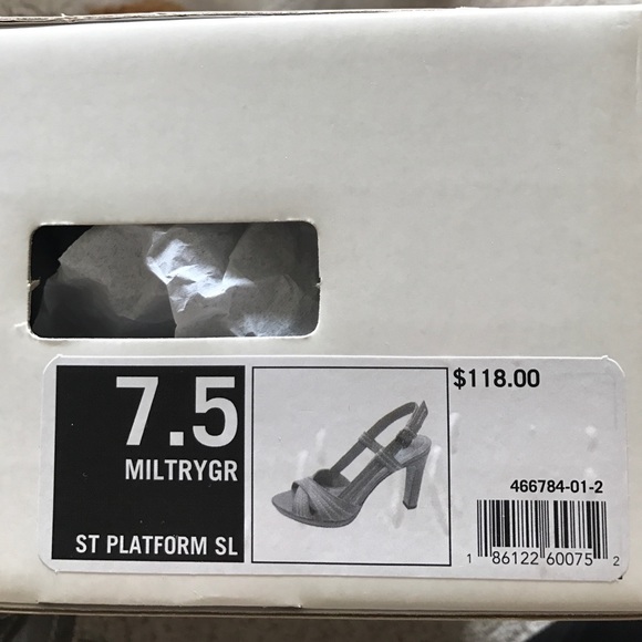 Banana Republic heels platform slingback brown 7.5 - Picture 8 of 16